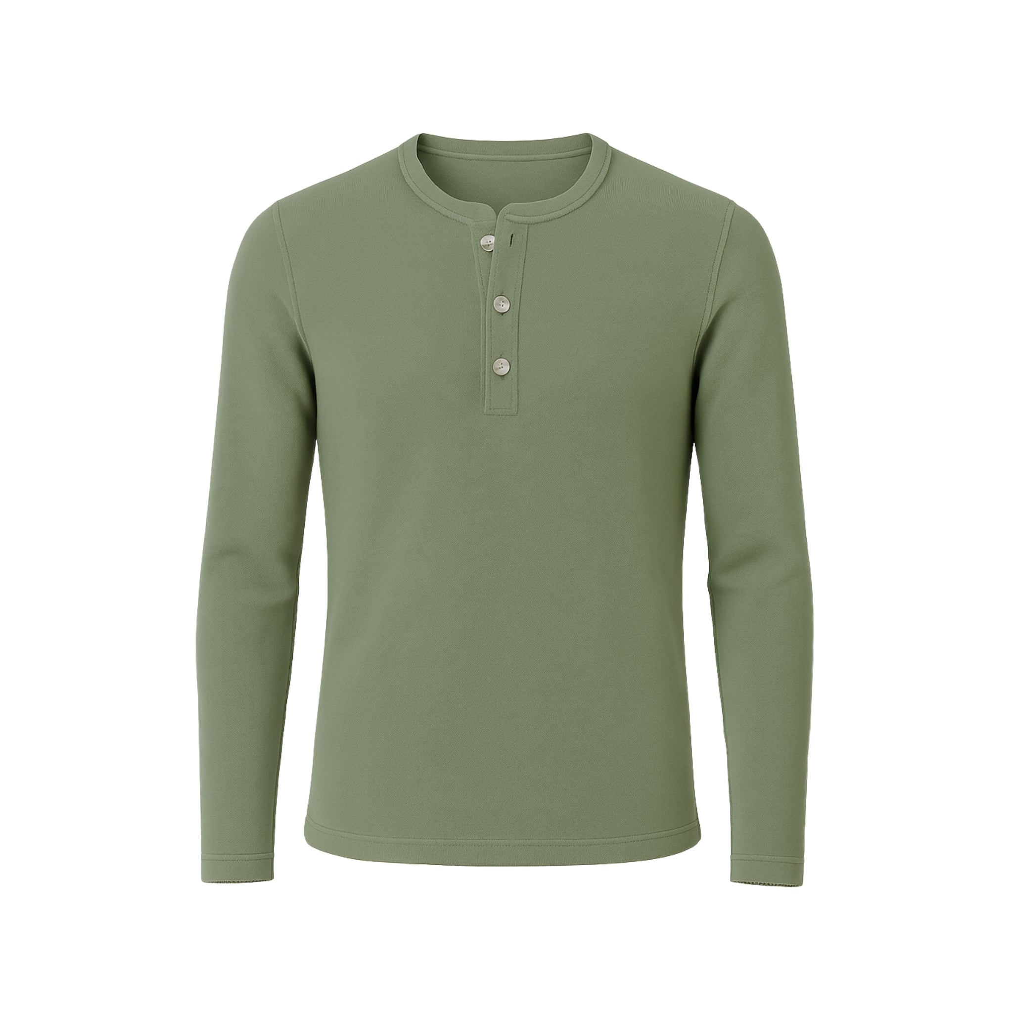 Loro Piana Sage Baby Cashmere Men's Marina Henley