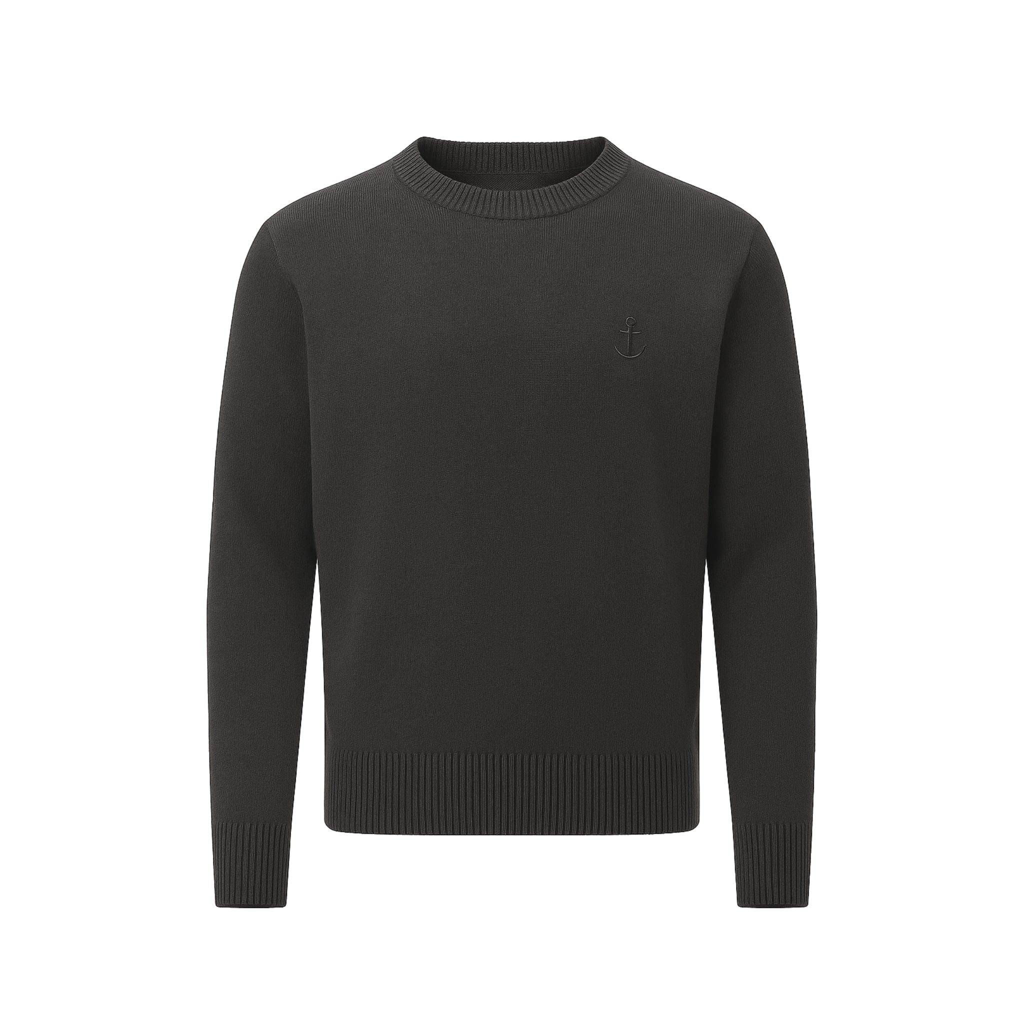 Charcoal Cashmere Loro Piana Oversized Commodore Pullover