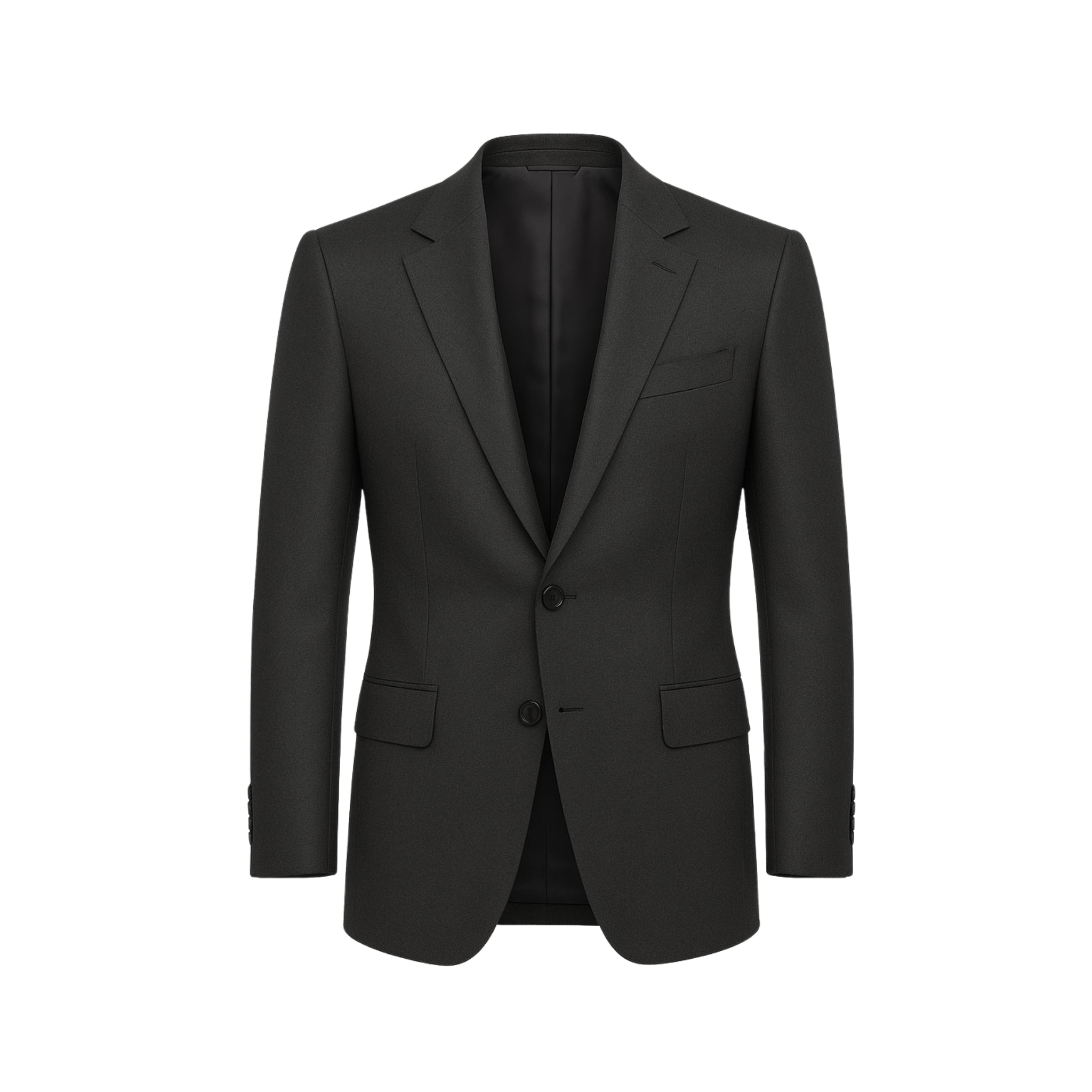 Men's Charcoal Gray Wool Sports Coat