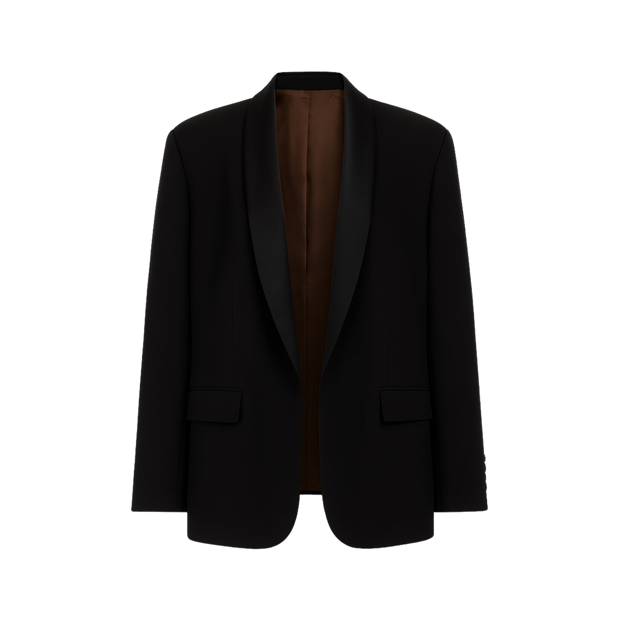 City Hall Wedding | Black Oversized Evening Wedding Blazer