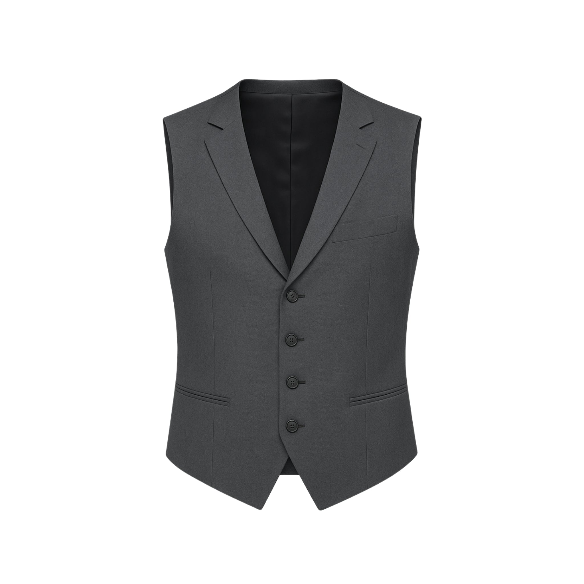 Men's Slate Gray Wool Vest