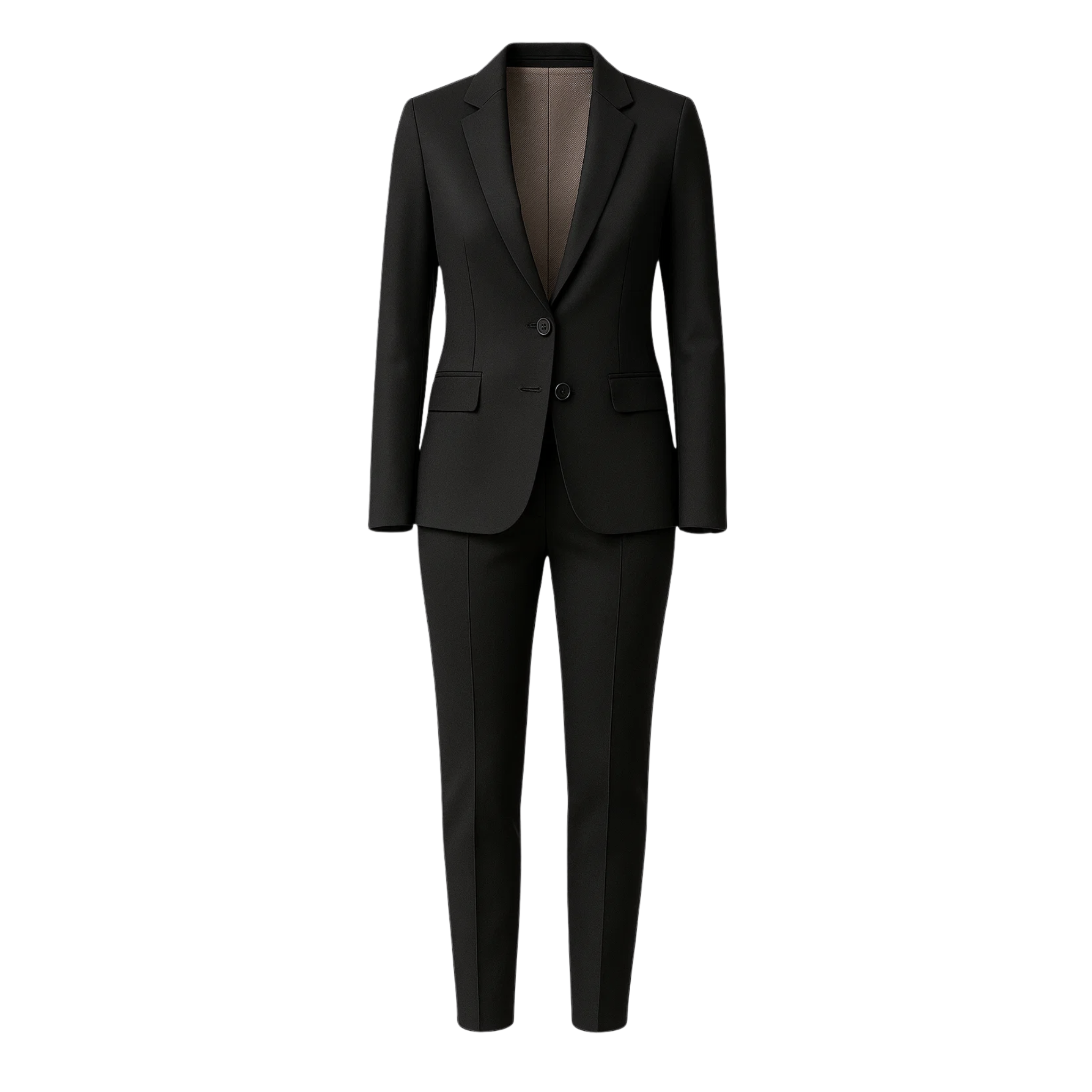 PRE-LOVED | Women's Black Fitted Wedding Suit