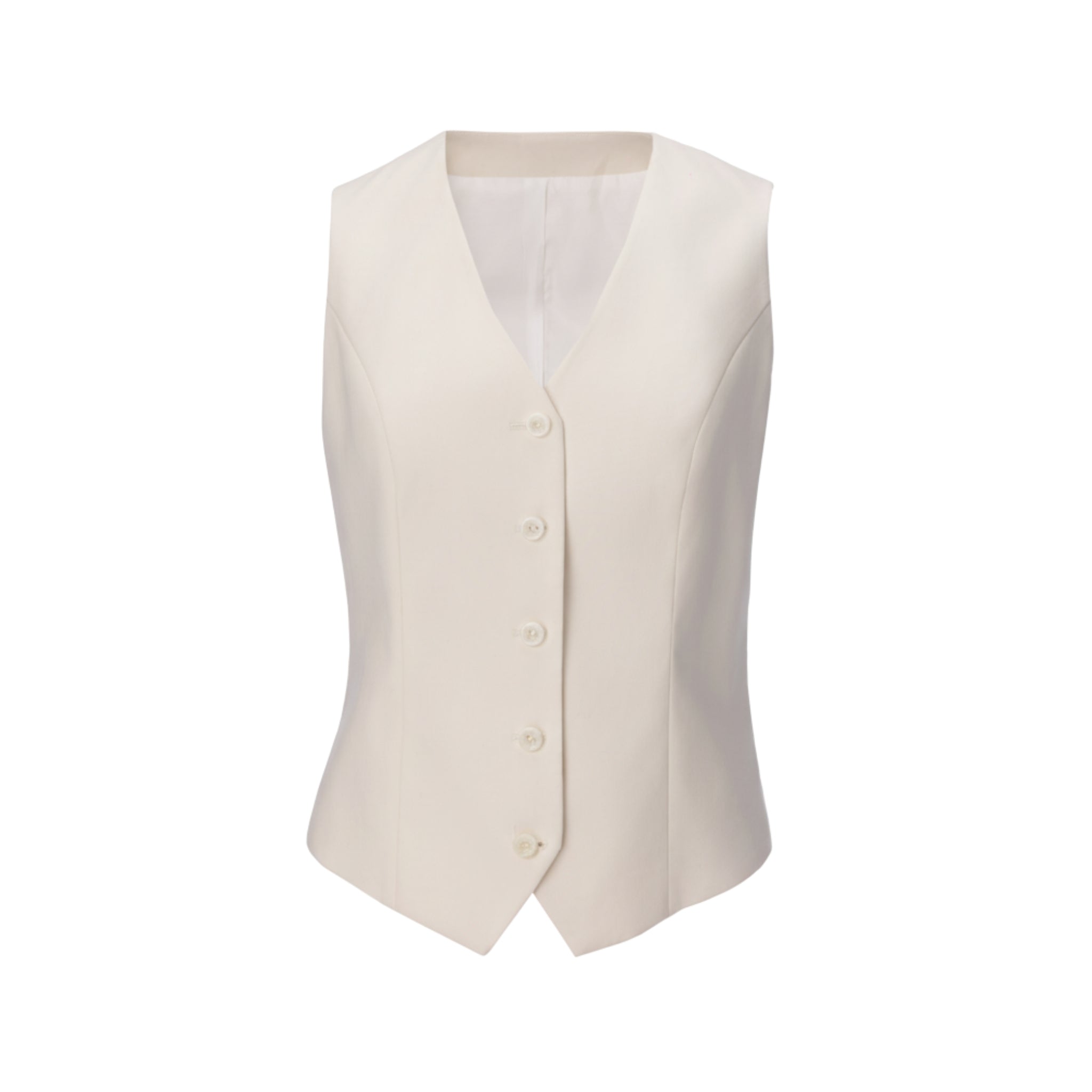 The Structured Vest in Ivory