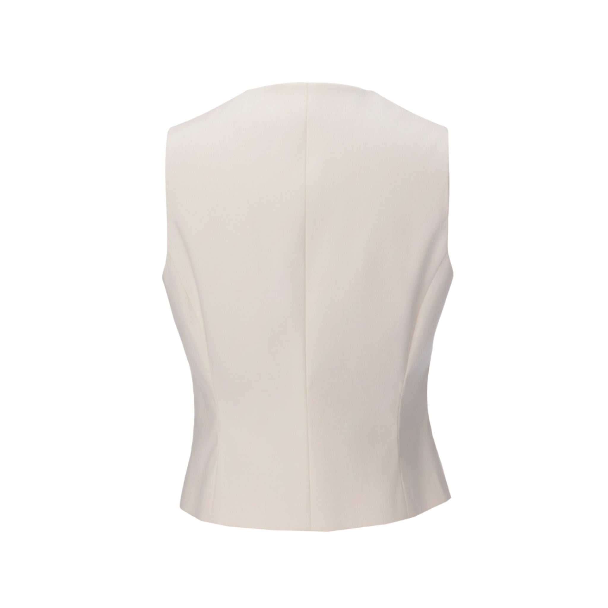 The Structured Vest in Ivory