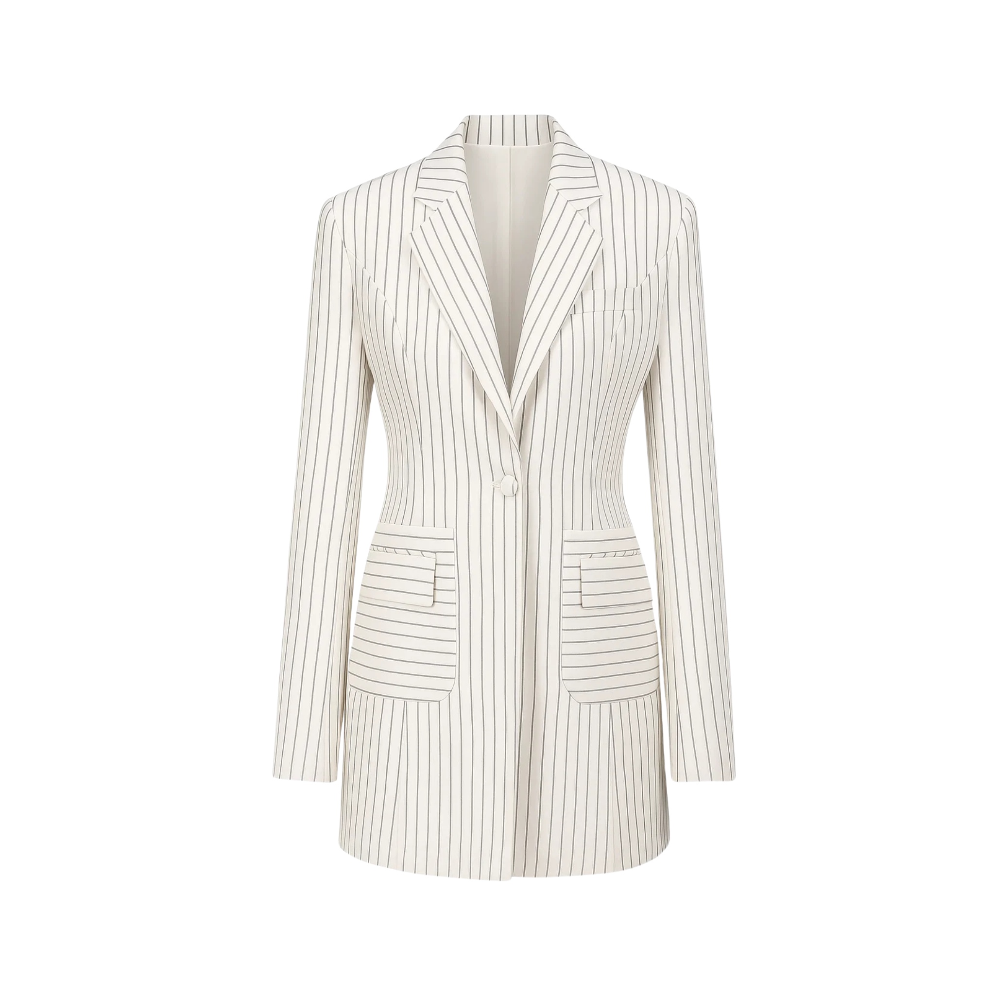 Striped Corset Back Jacket