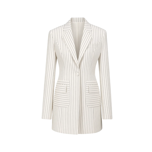 Striped Corset Back Jacket