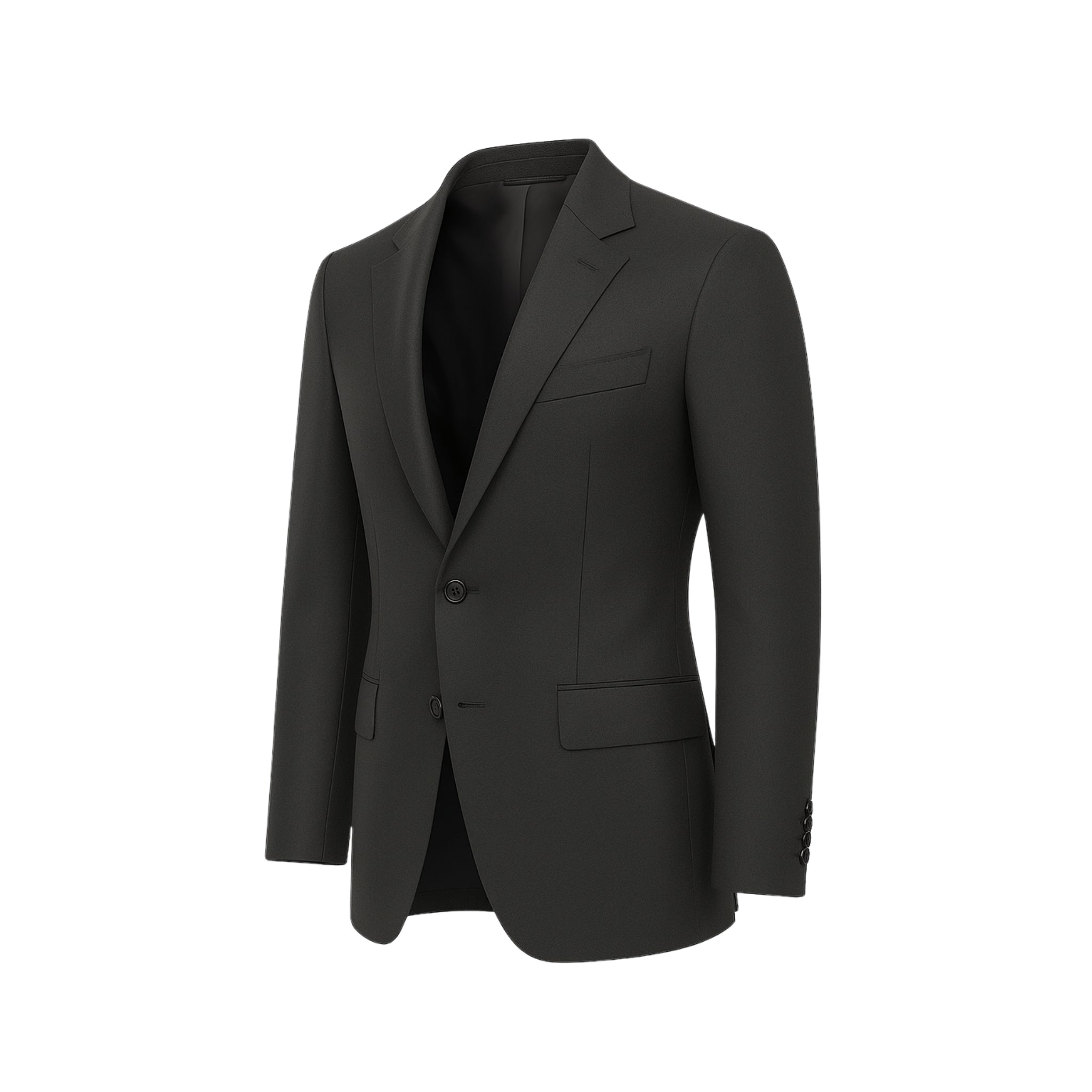 Men's Charcoal Gray Wool Sports Coat