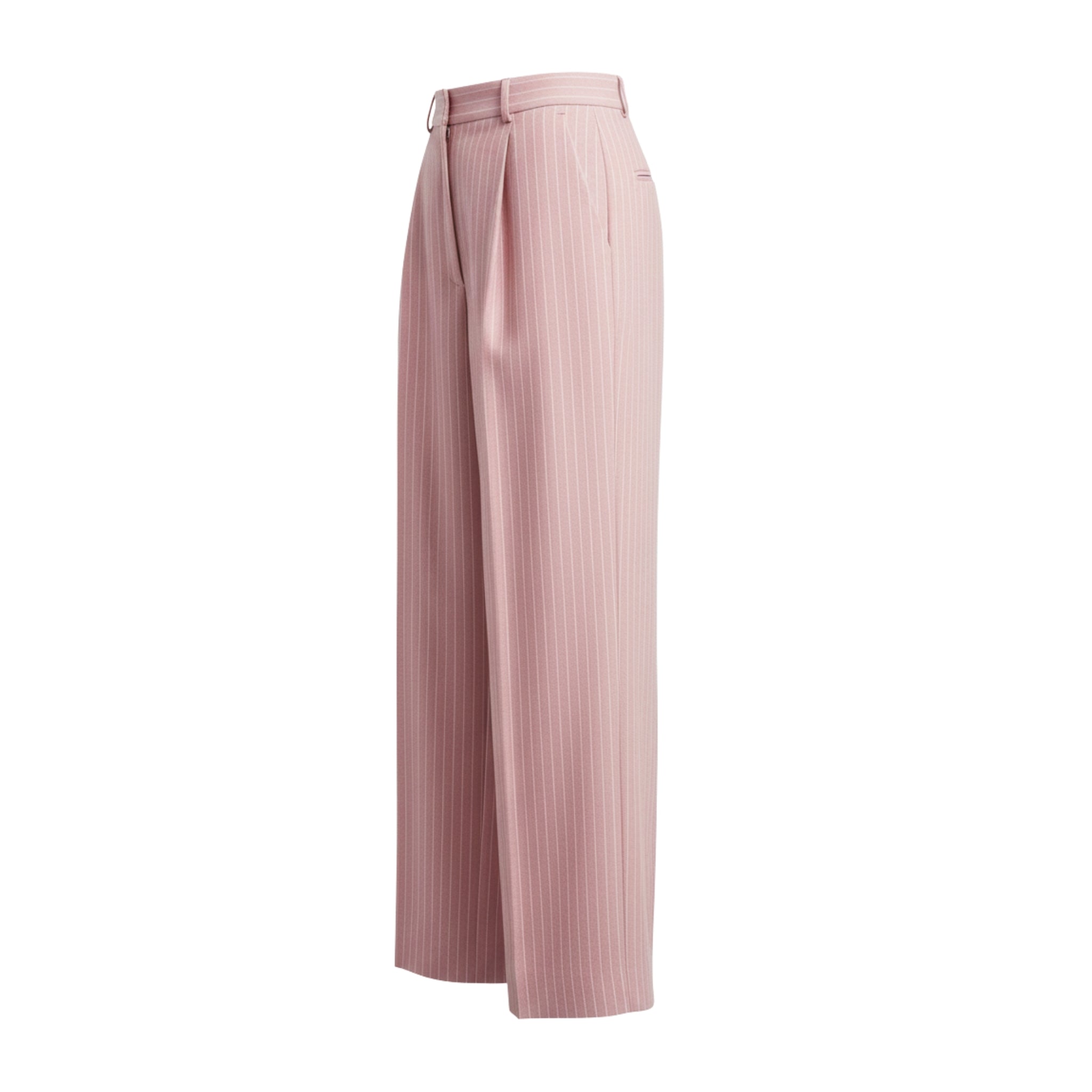 Baby Pink Wide-Leg Trousers