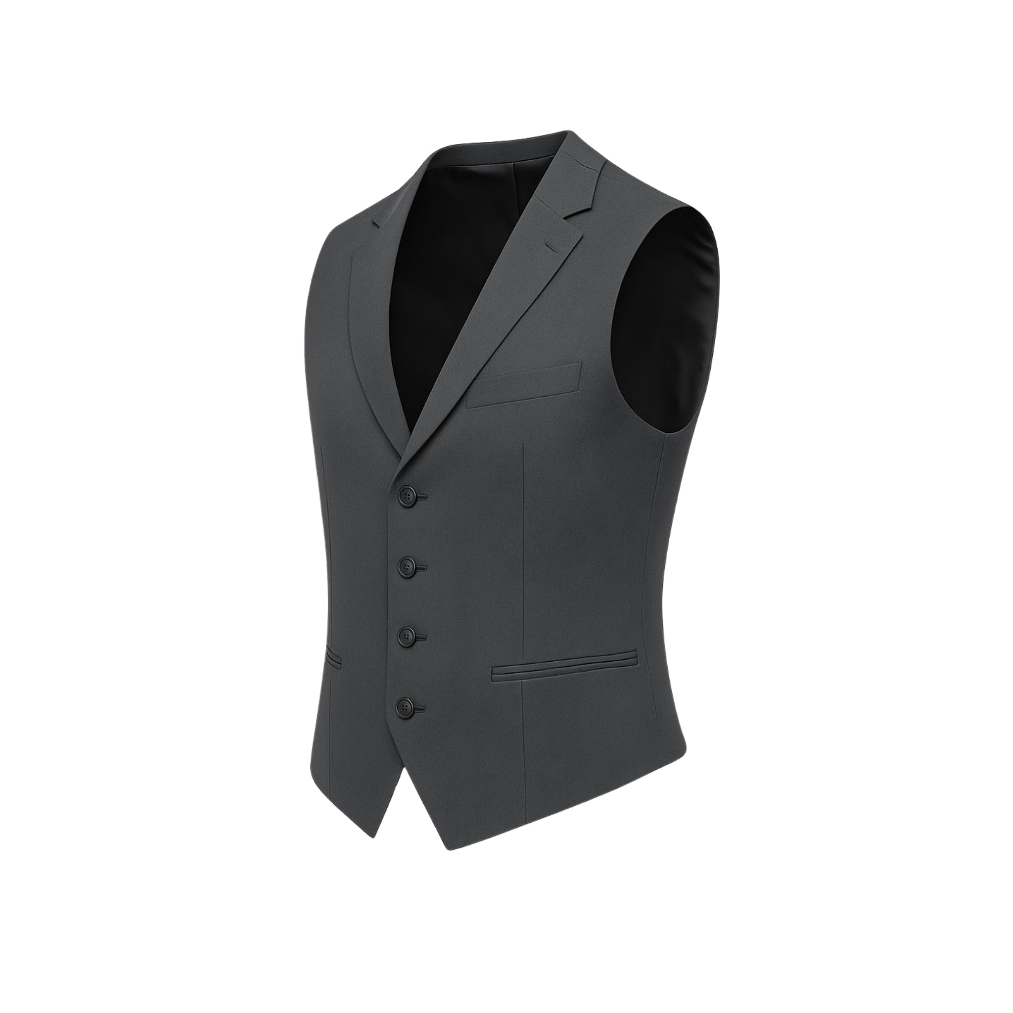 Men's Slate Gray Wool Vest