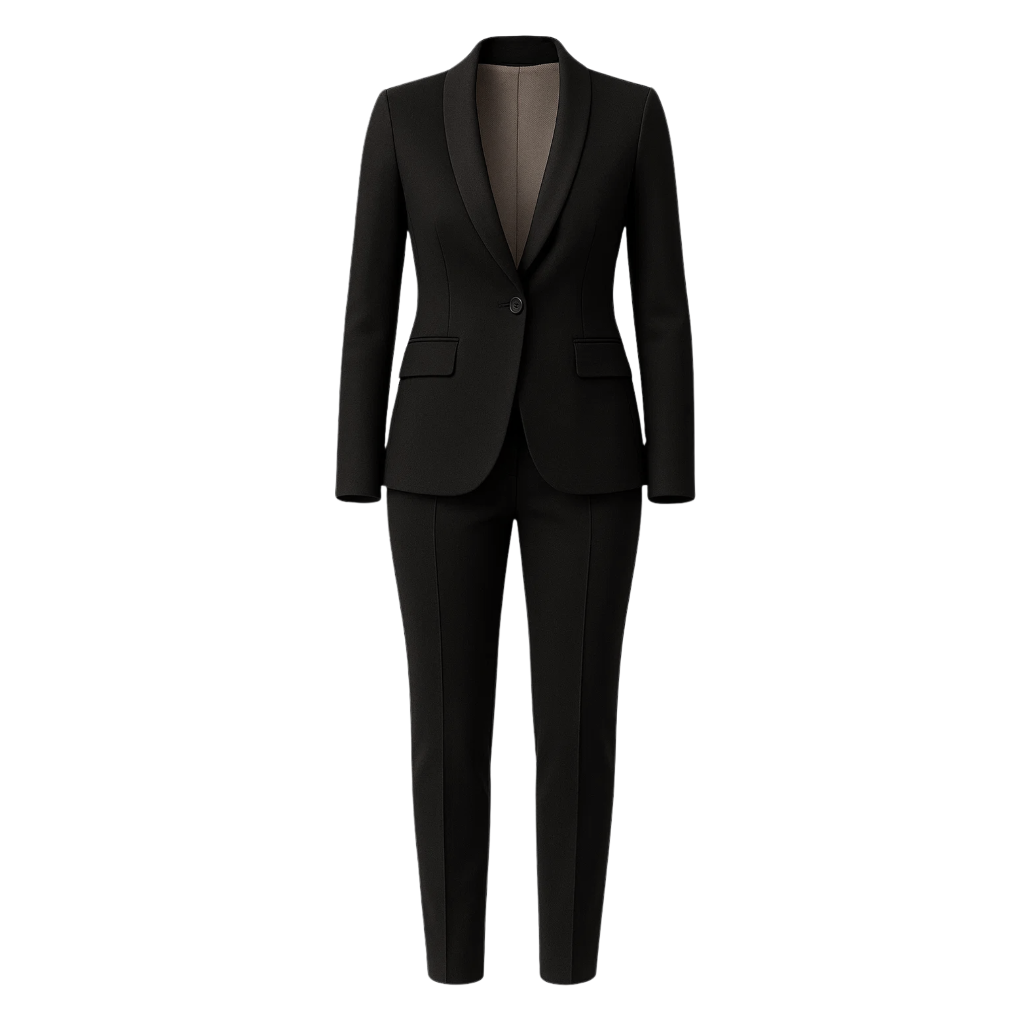 PRE-LOVED | Women's Black Fitted Wedding Suit