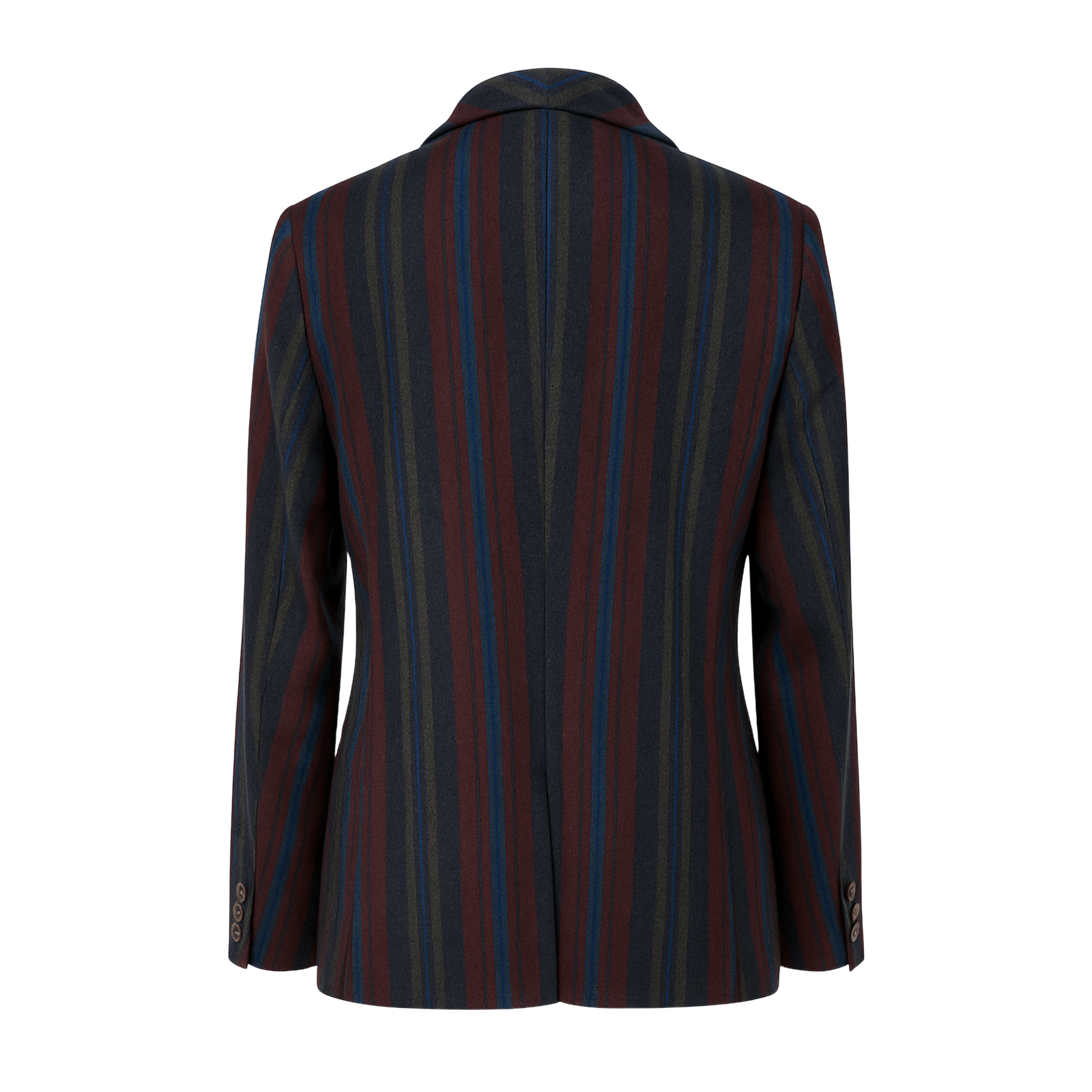 SAMPLE SALE | Multicolor Flannel Striped Sportcoat with Shawl Lapel