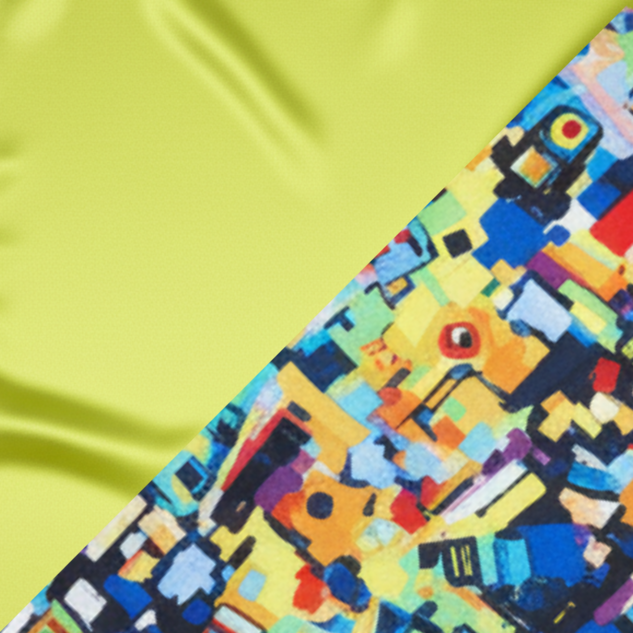 Yellow Asymmetrical Silk Slip Dress