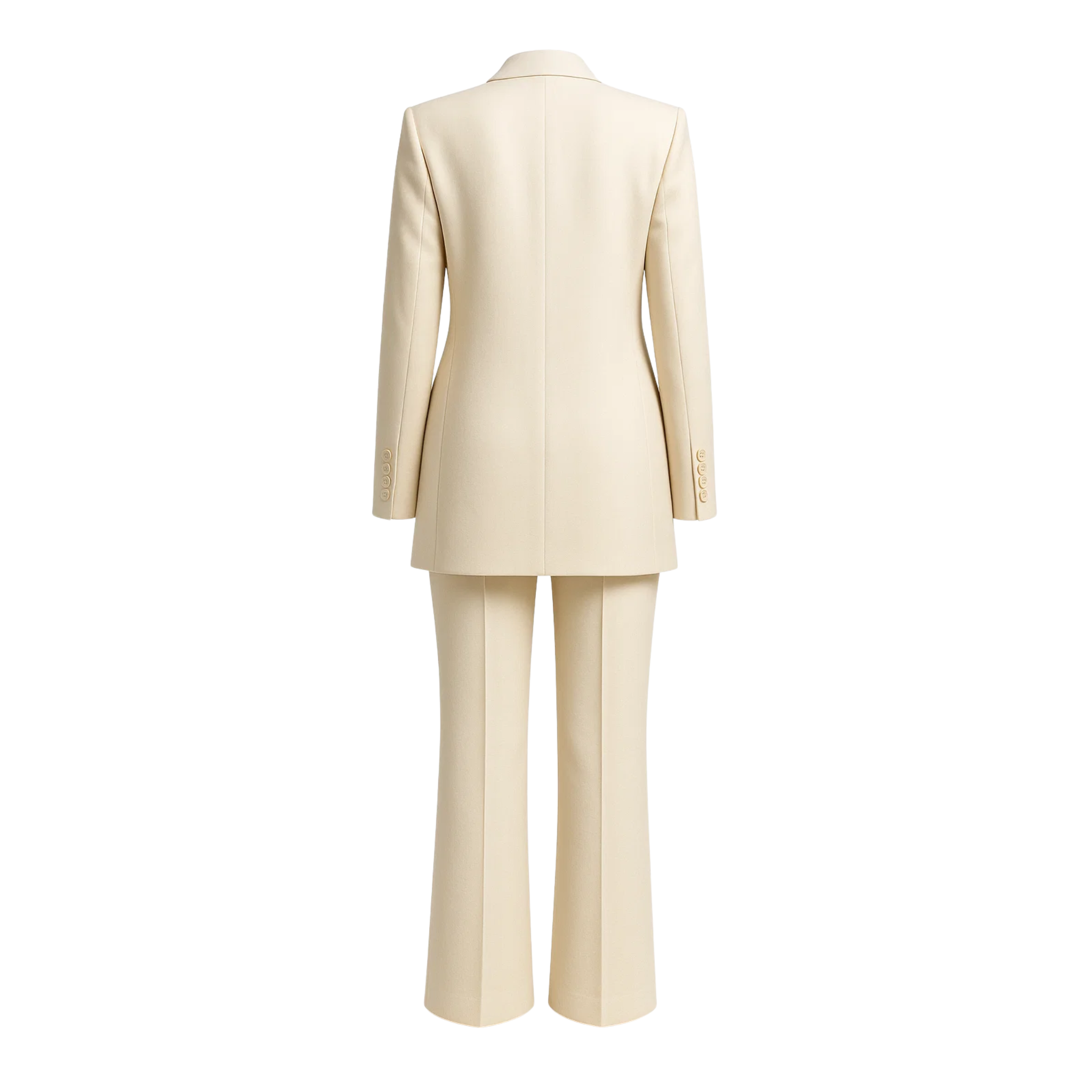 SAMPLE SALE | Cream Pantsuit Four Button Blazer