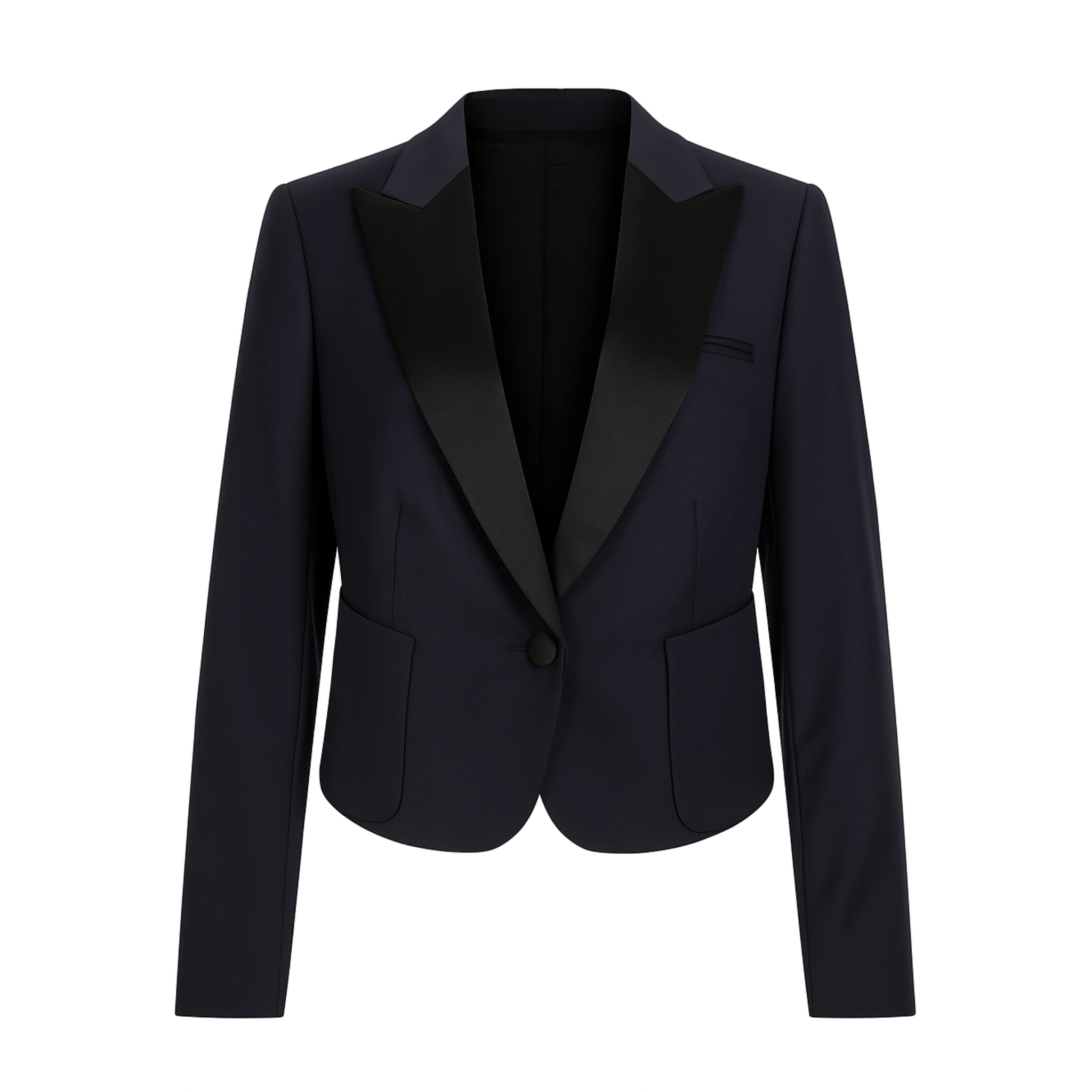 SAMPLE SALE | Navy Cropped Blazer