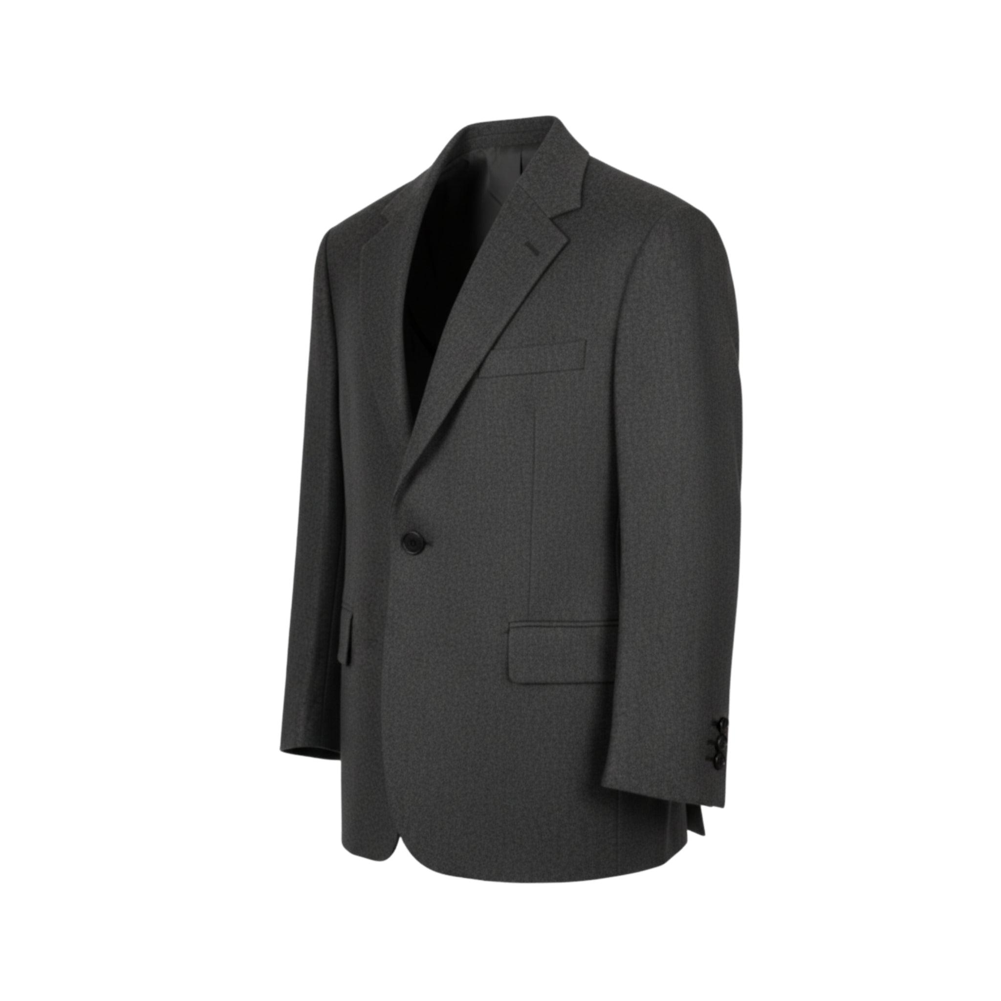 Heather Charcoal Oversized Blazer