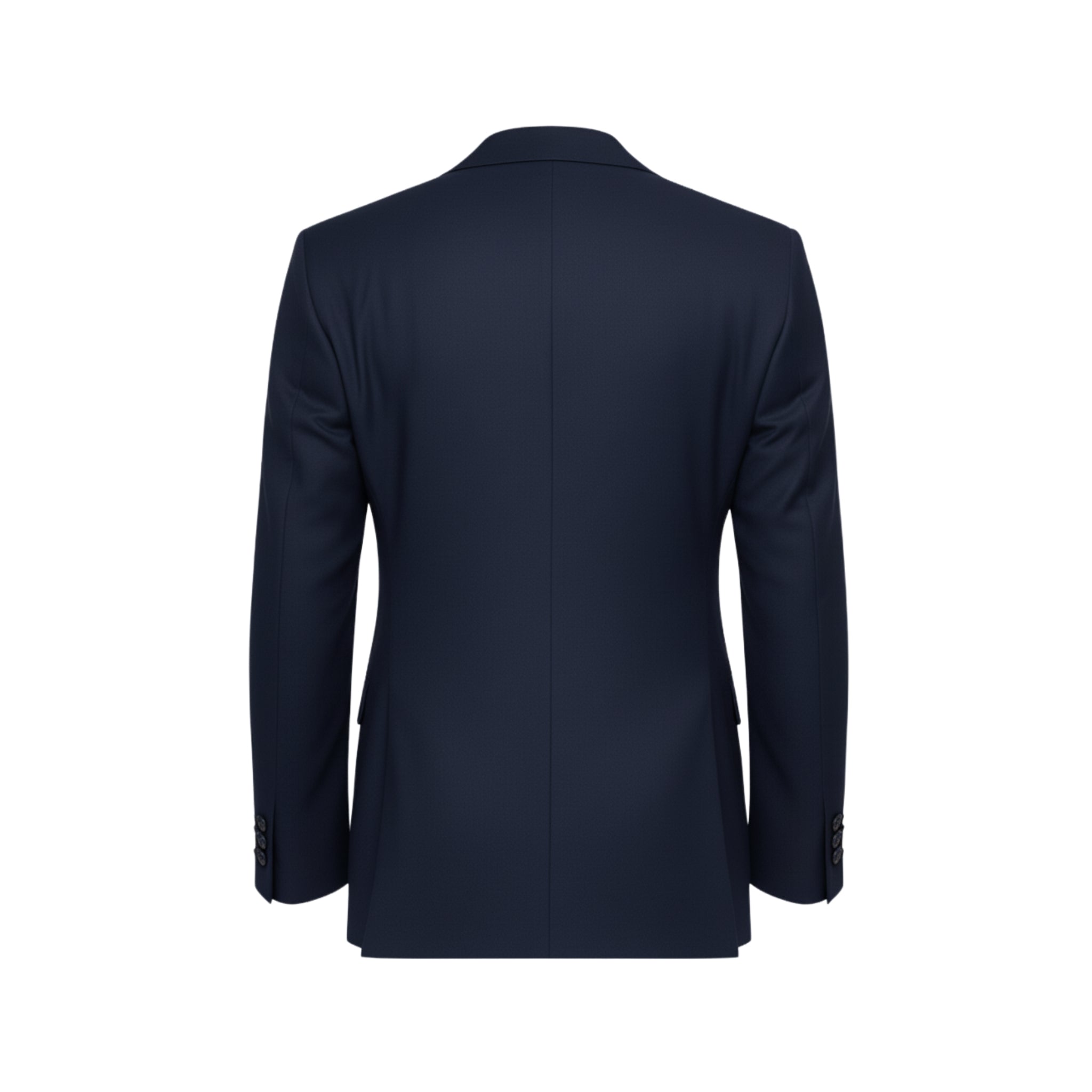 Masculine Fit Peak Lapel Wool Dinner Jacket in Midnight Blue