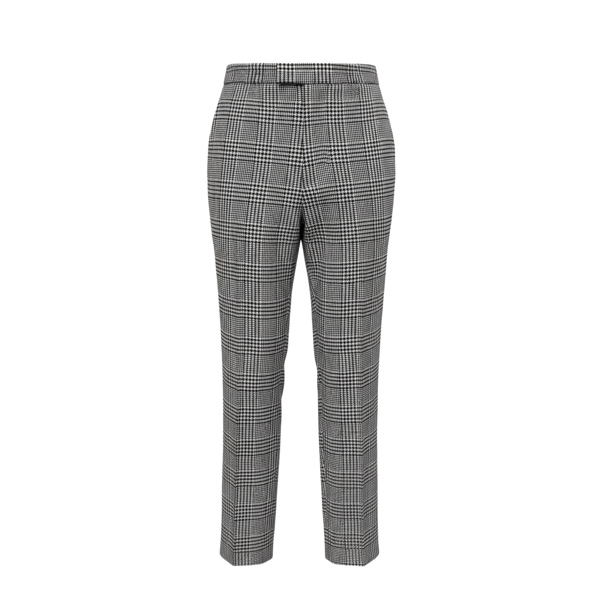 Glen Plaid Cropped Trousers