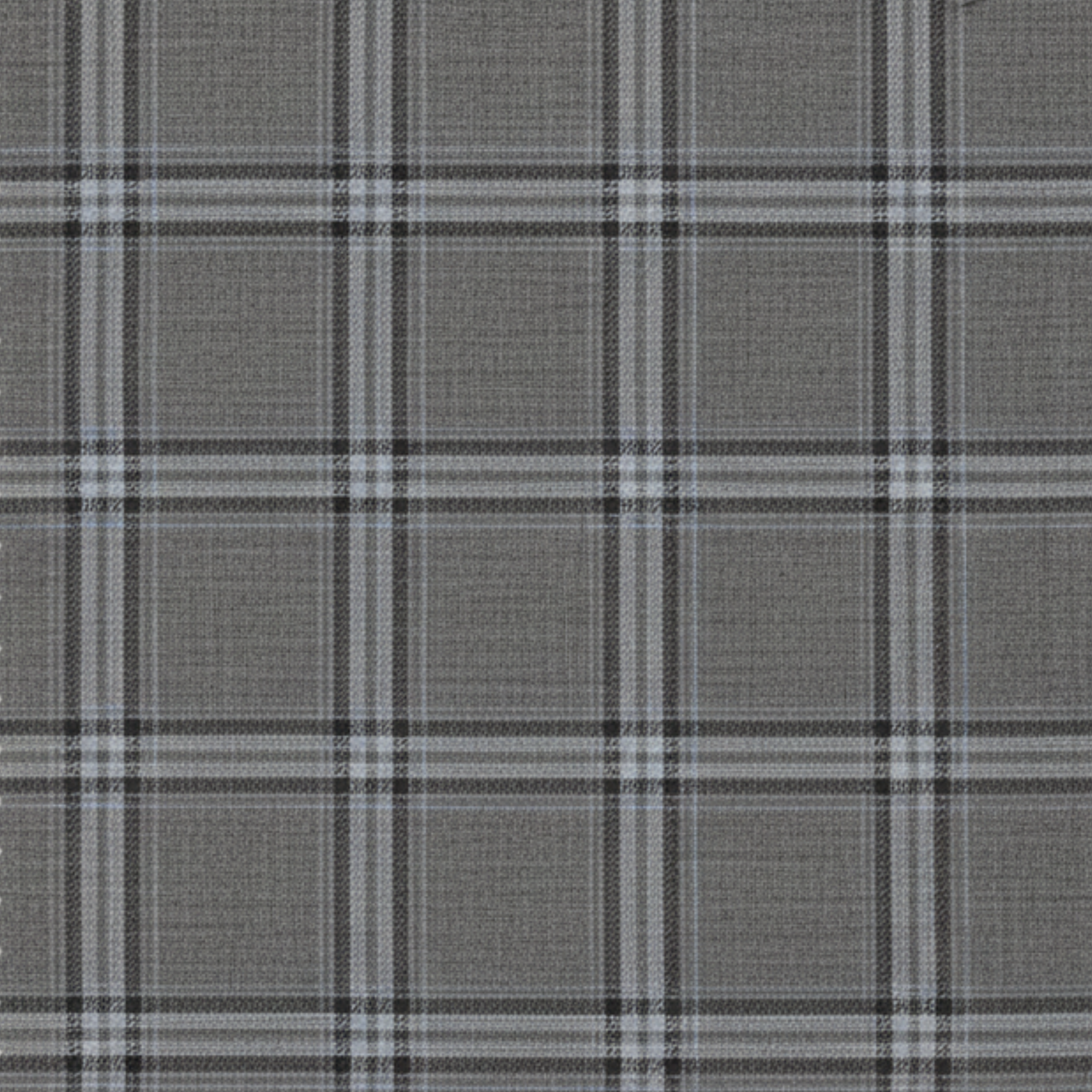 Grey Glen Plaid High-Waist Tailored Trousers