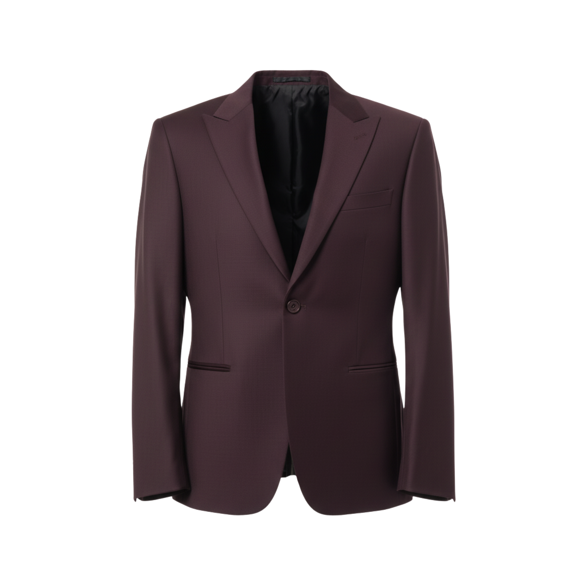 Tailored Blazer Burgundy SingleButton FrontView