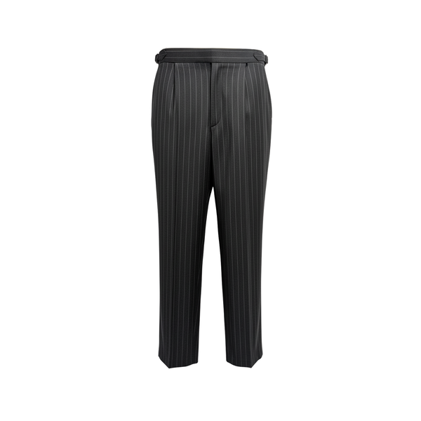 Tailory charcoal pinstripe tailored trousers front view