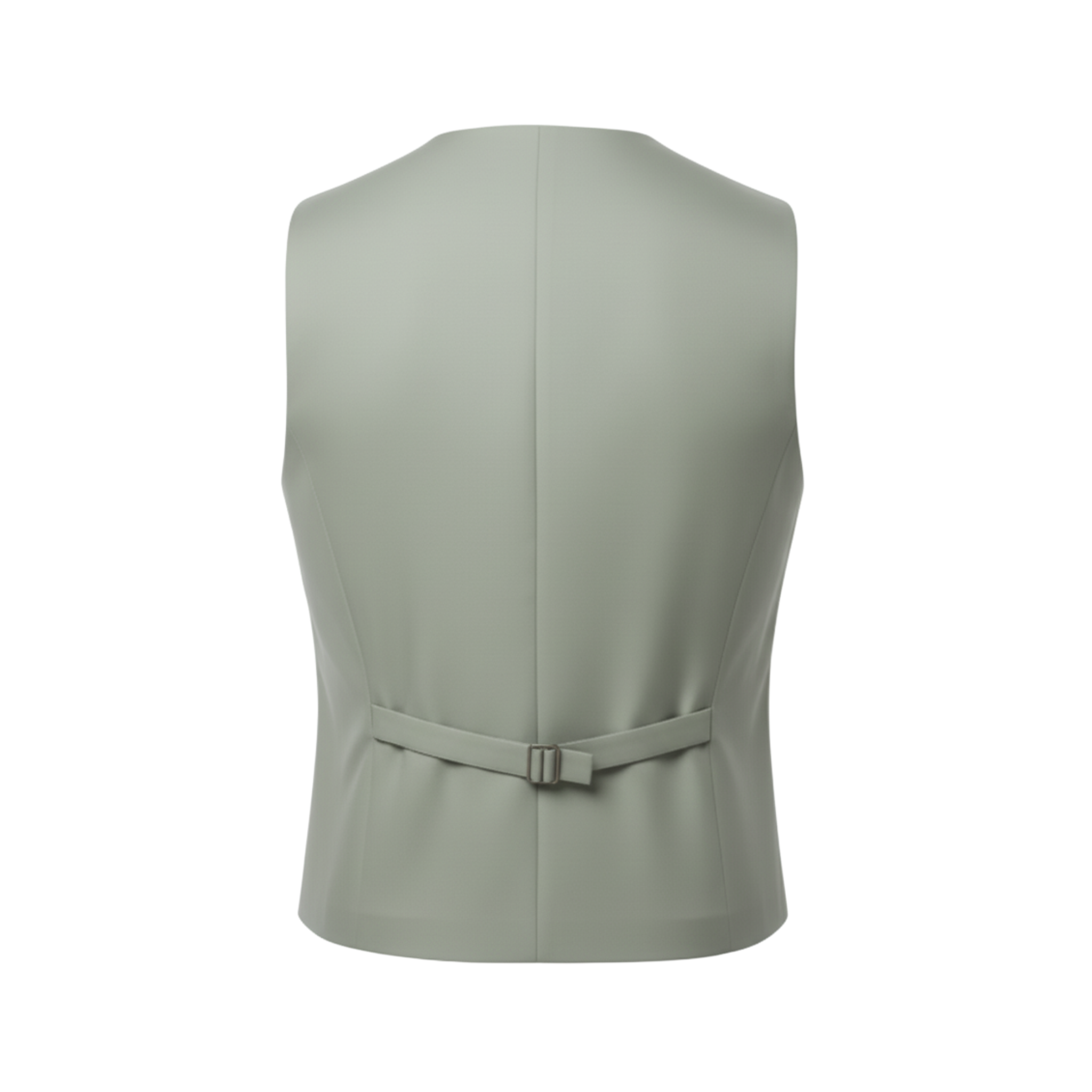 Tailory Sage double-breasted vest back view