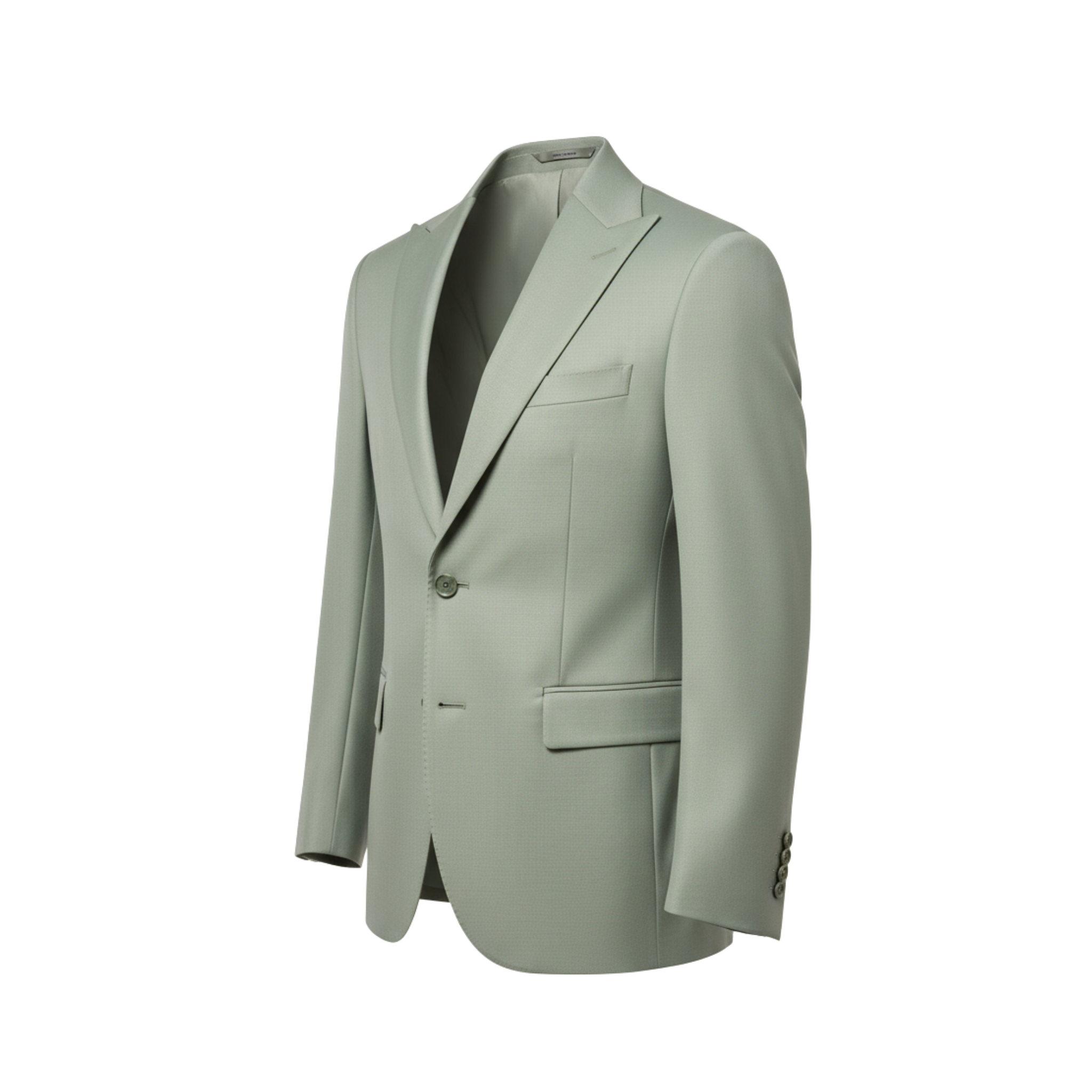 Tailory Sage single-breasted vest side view