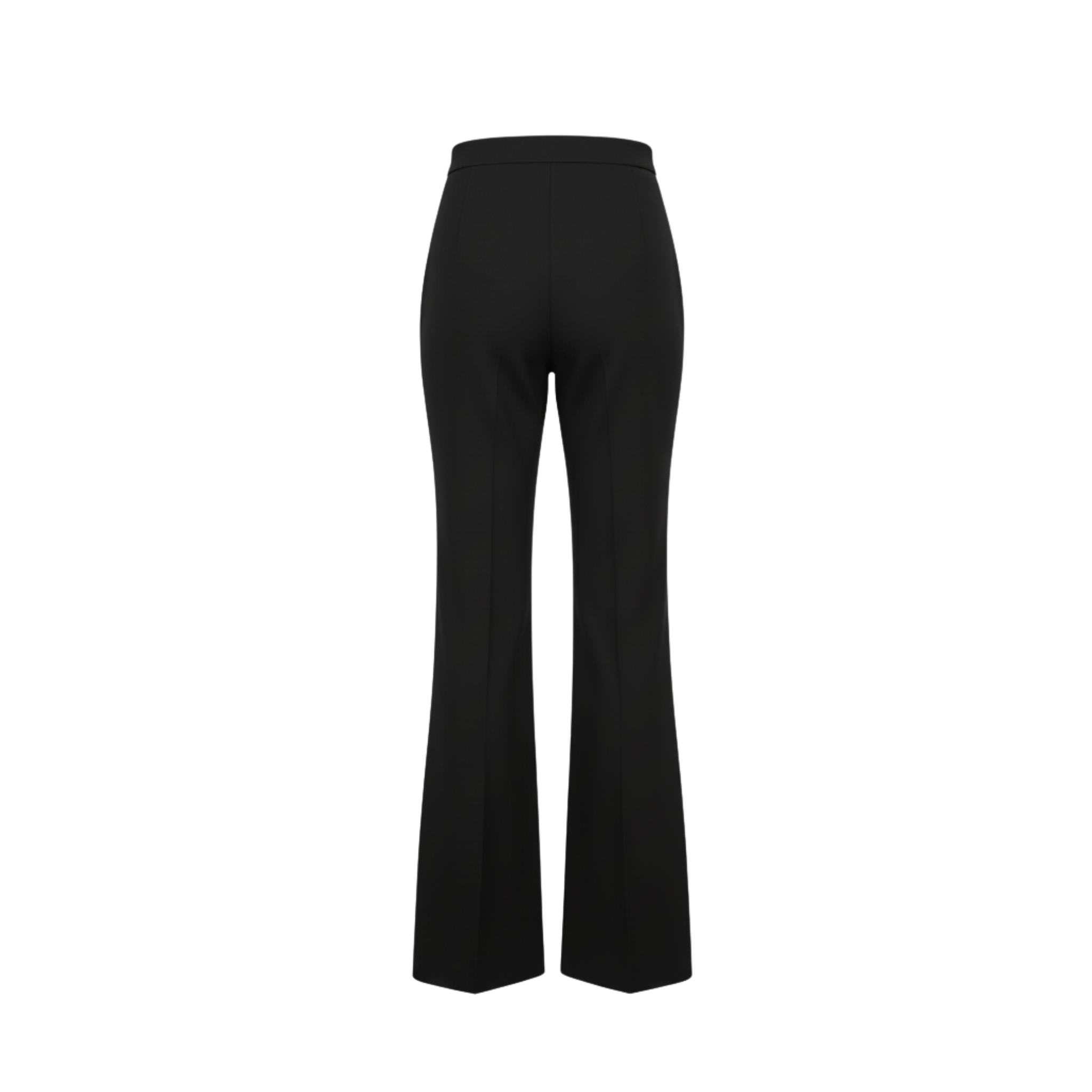 High-Waisted Flare Leg Trousers