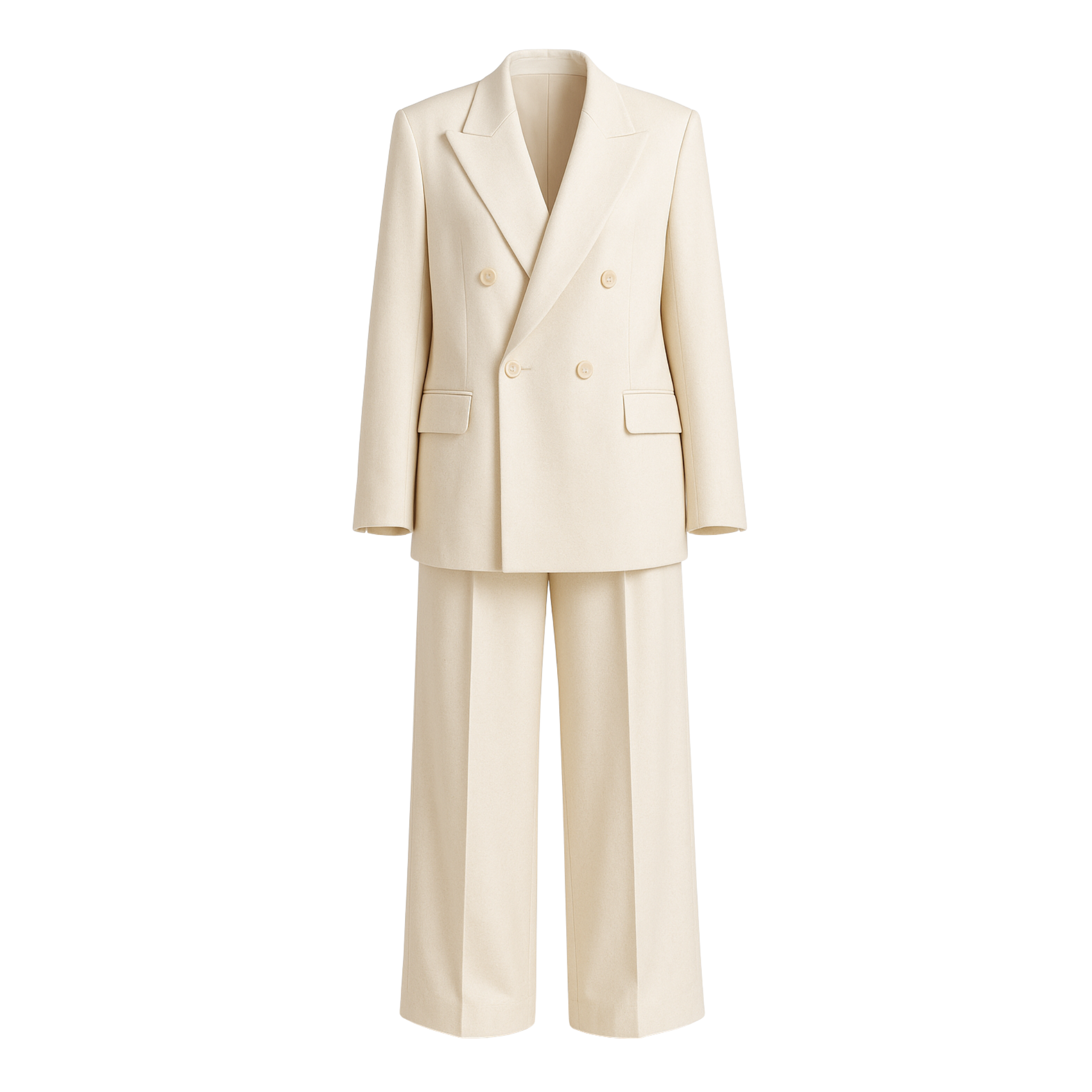 PRE-LOVED | Women's Cream Oversized Wedding Suit