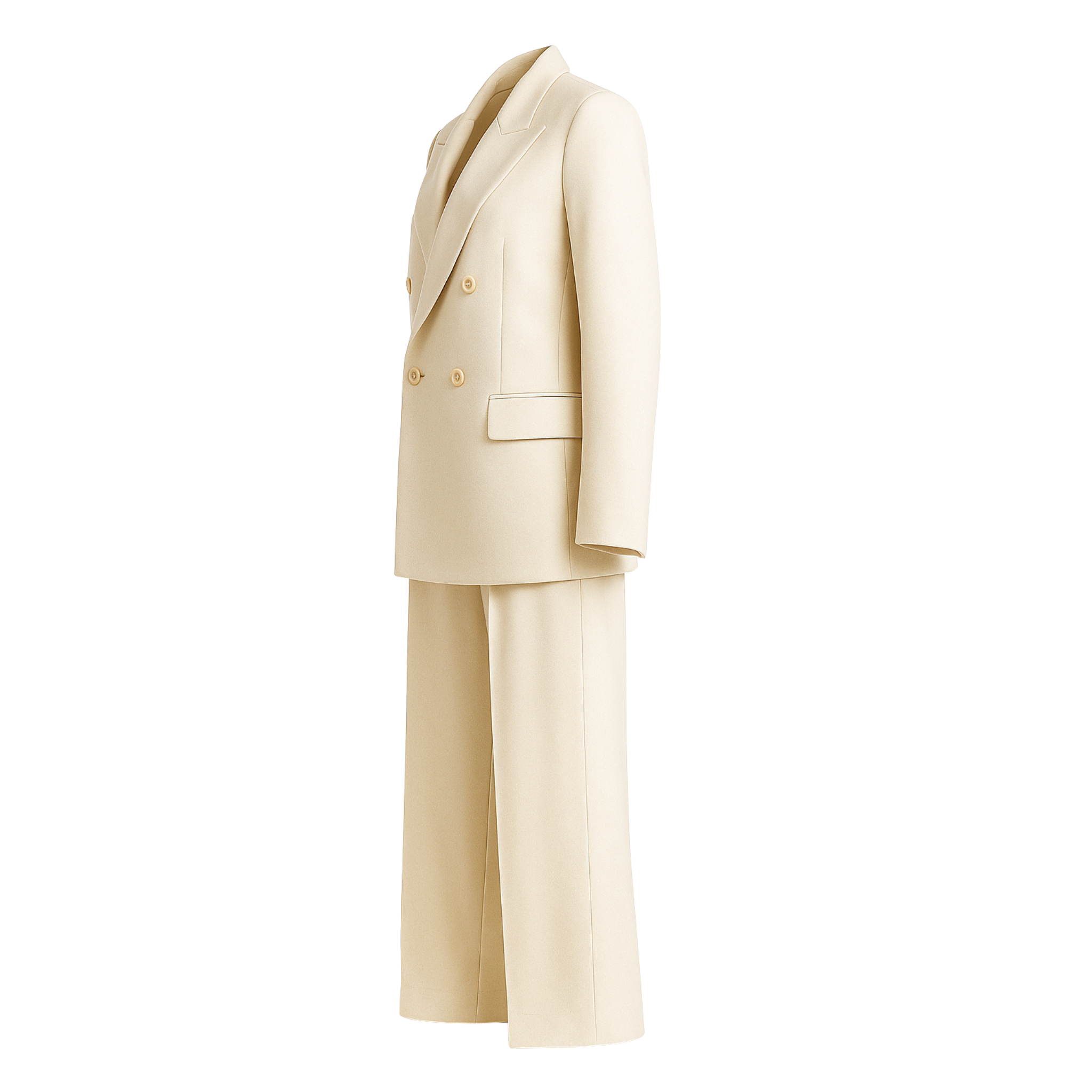 PRE-LOVED | Women's Cream Oversized Wedding Suit