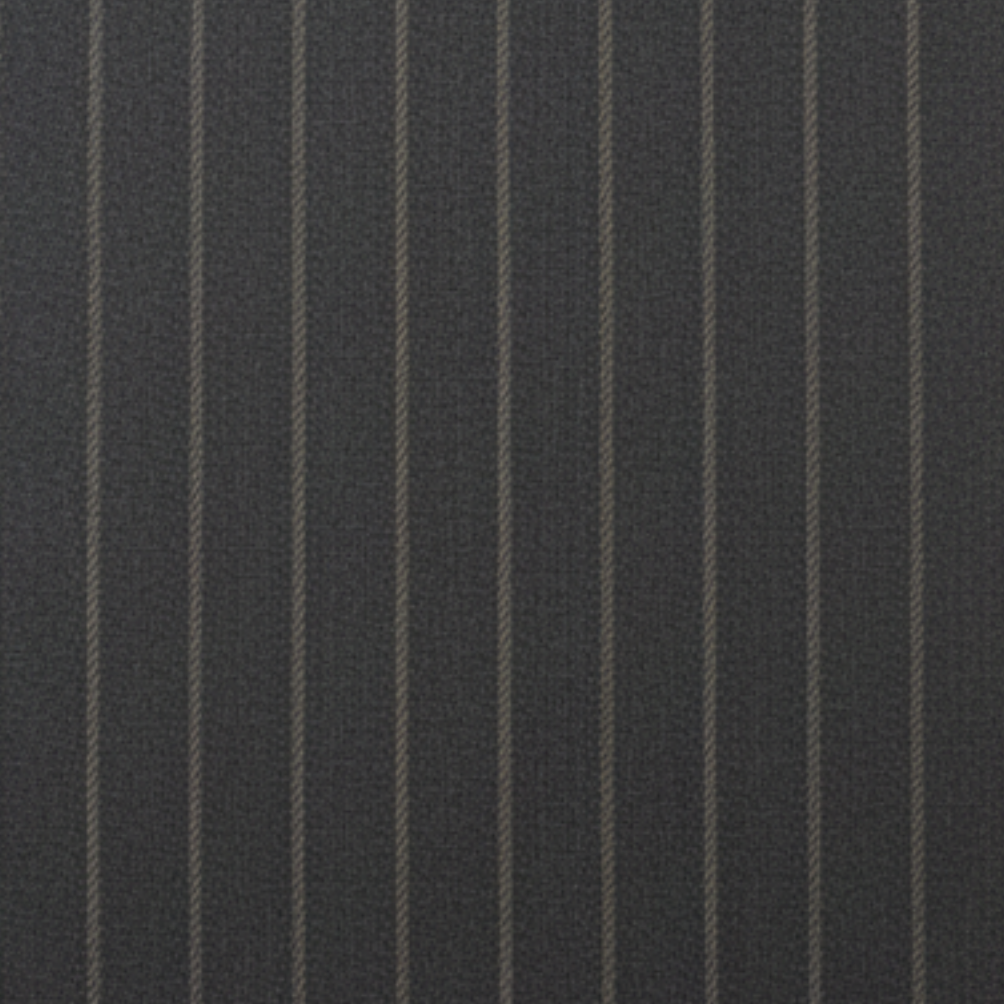 Tailory charcoal wool-blend pinstripe fabric swatch