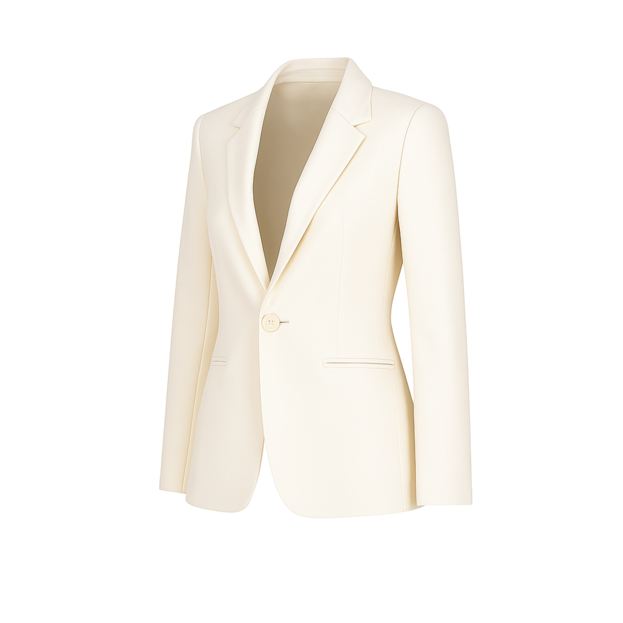 City Hall Wedding | Ivory Notch Lapel Women's Jacket