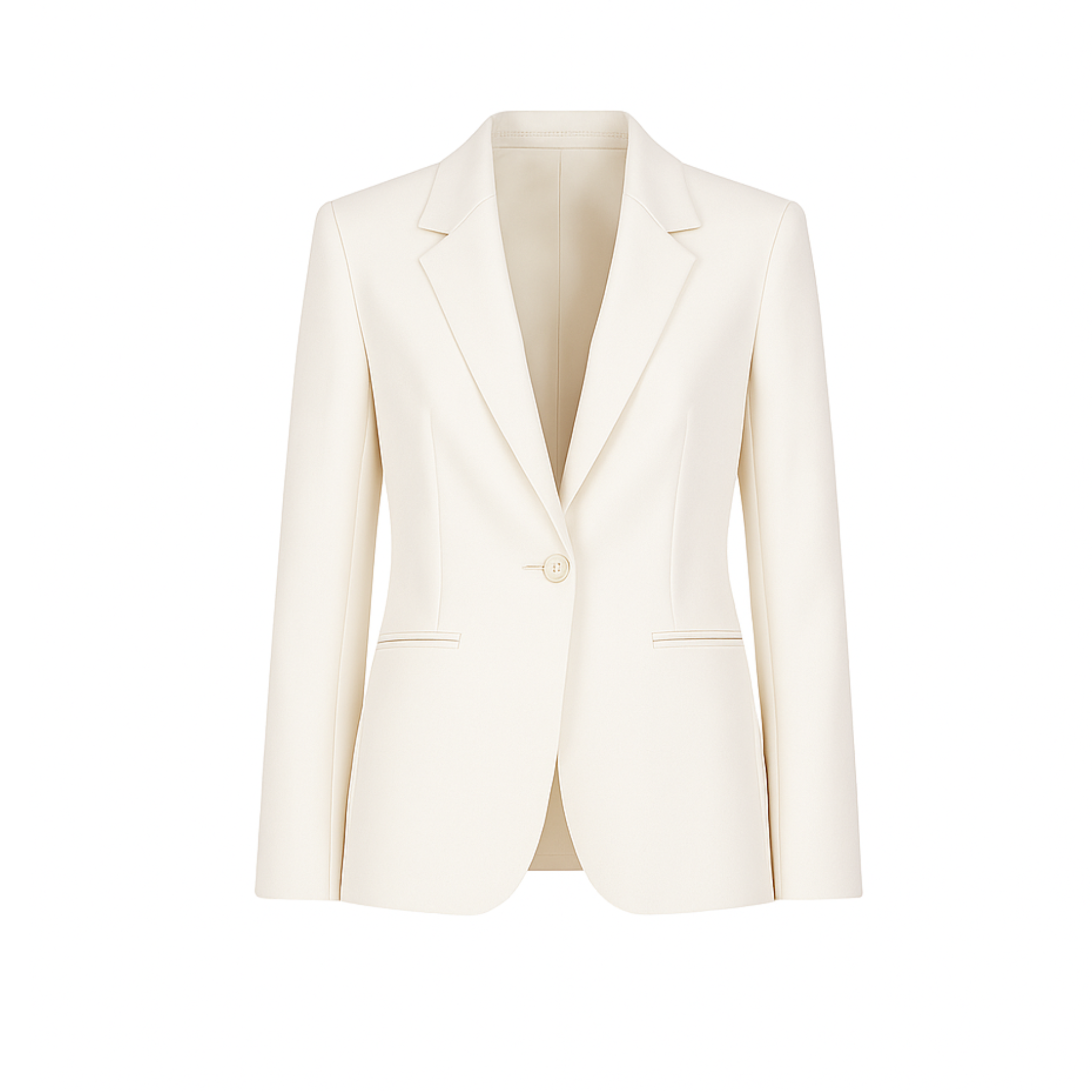 City Hall Wedding | Ivory Notch Lapel Women's Jacket