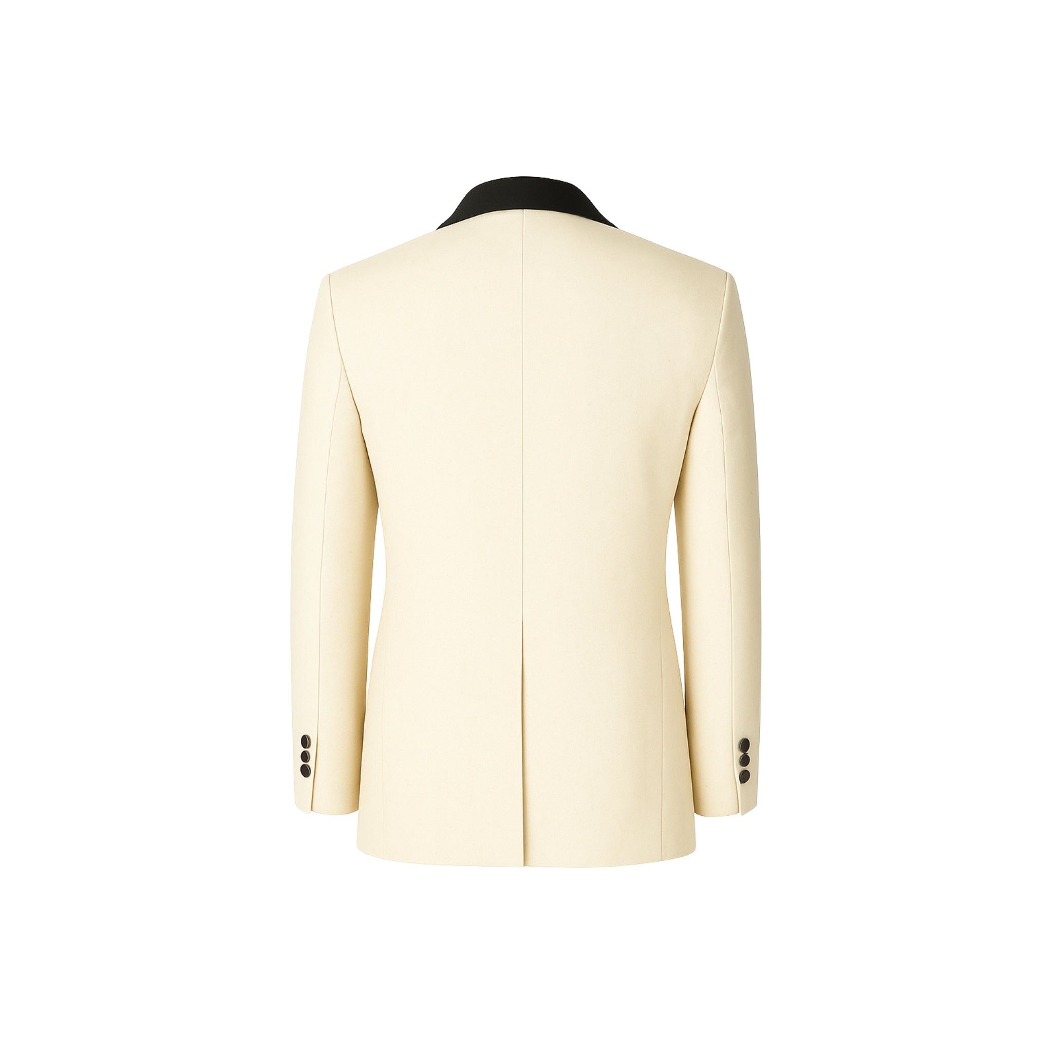 Cream Loro Piana Tuxedo Blazer