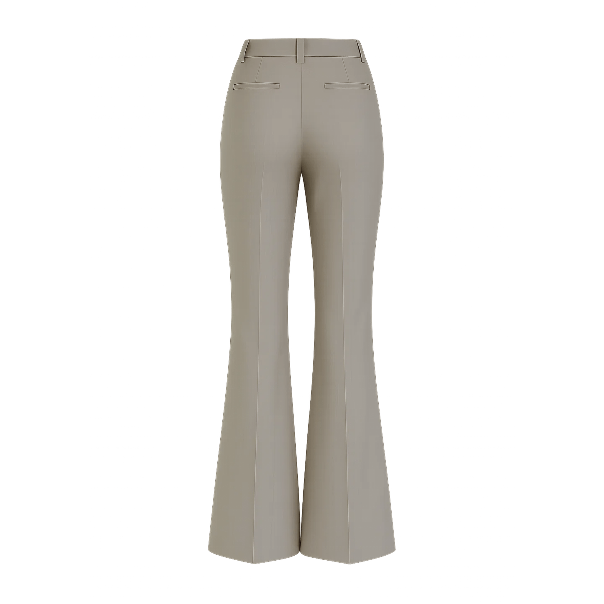 Cropped Wide - Leg Flare Trousers | Belt Loops & Flat Front - Pants - The Tailory New York