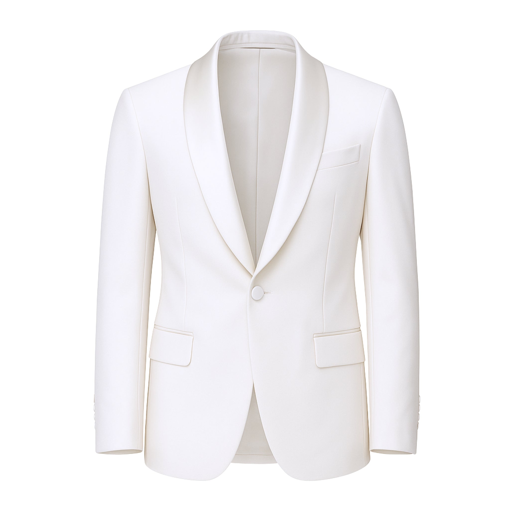 Men's Classic White Shawl Lapel Dinner Jacket