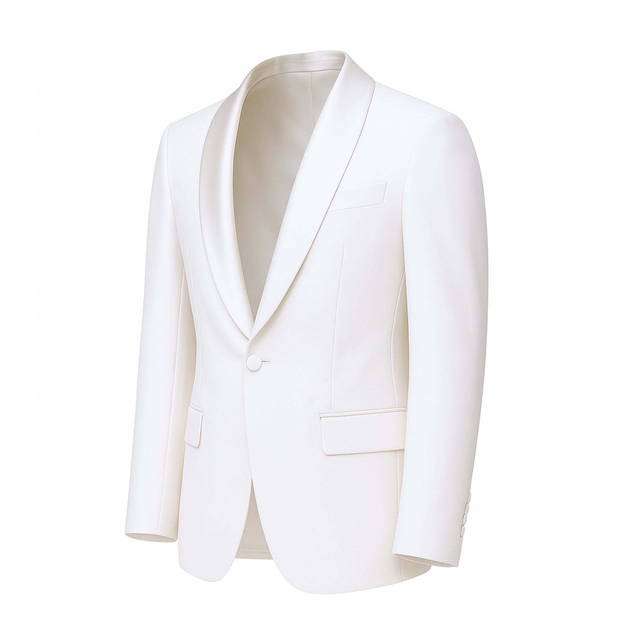 Men's Classic White Shawl Lapel Dinner Jacket