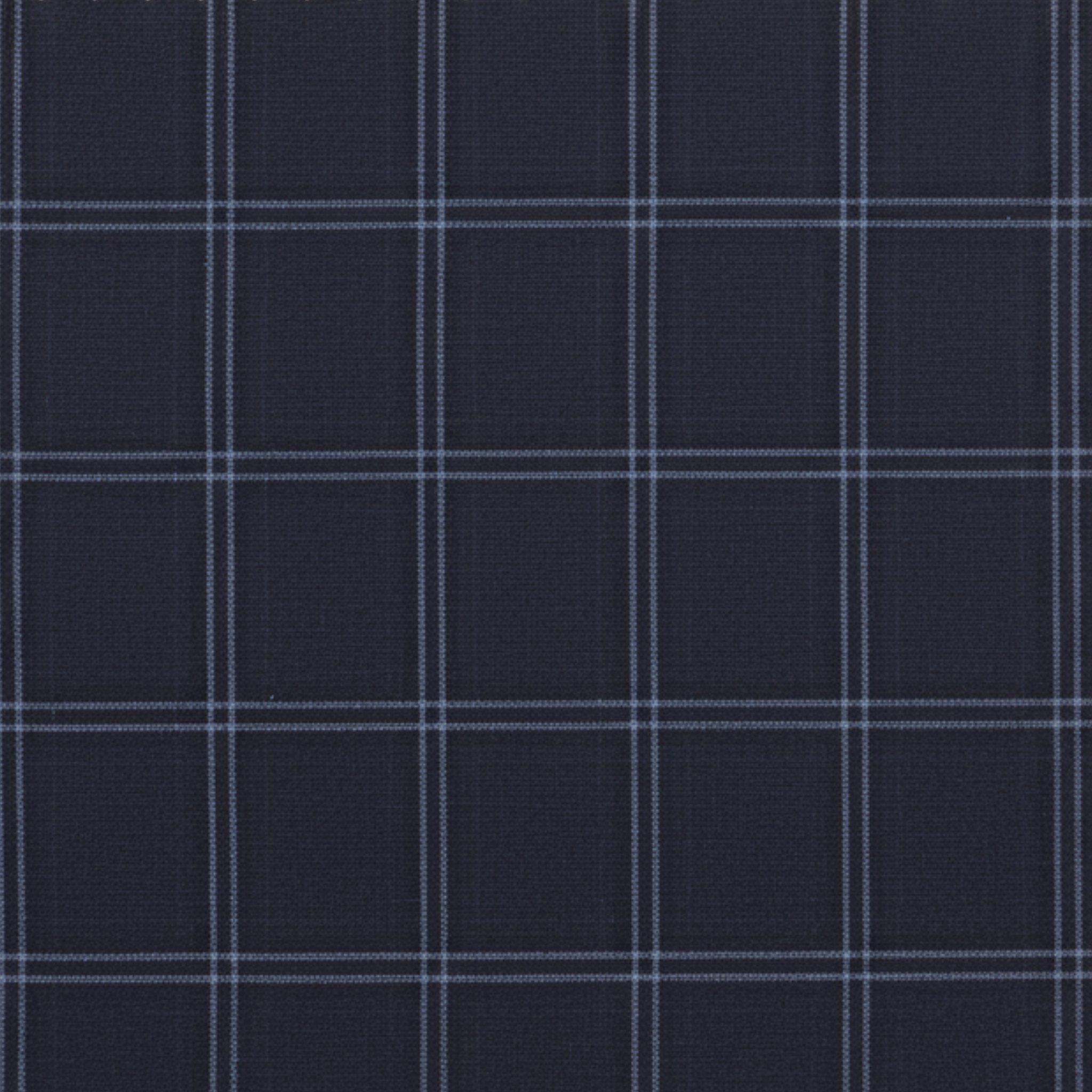 Tailory navy black windowpane fabric swatch