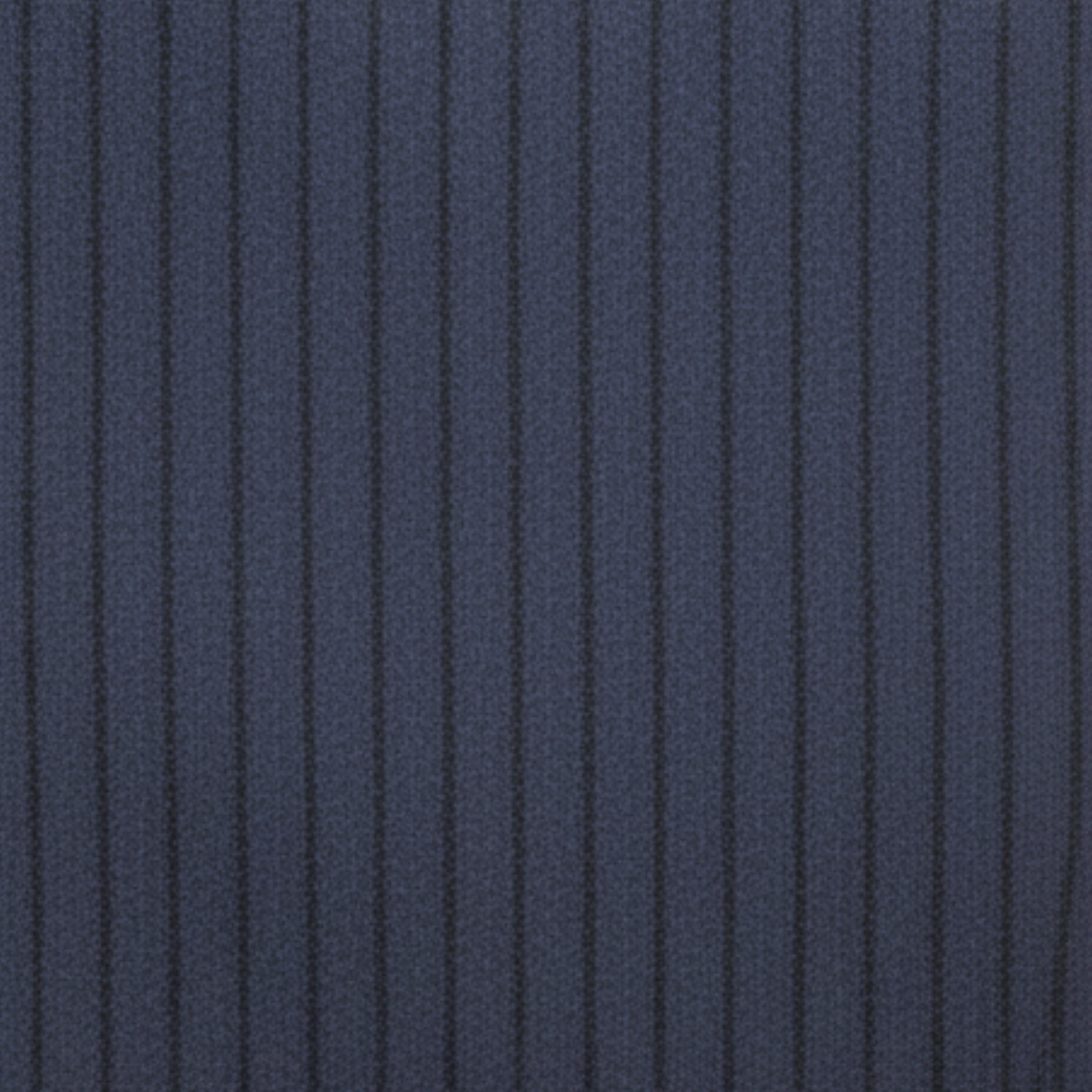Tailory navy white pinstripe fabric swatch